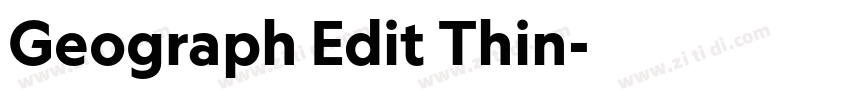 Geograph Edit Thin字体转换 Geograph Edit Thin字体转换